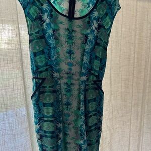 Mossimo Supply Co. Blue and Green Dress